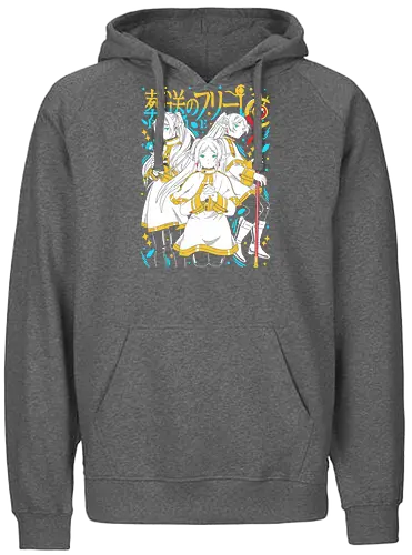 Timeless Elf - frieren, elf mage, fantasy anime, magic user, adventure anime, calm character, anime aesthetic, peaceful vibe - Fairtrade Hoodie
