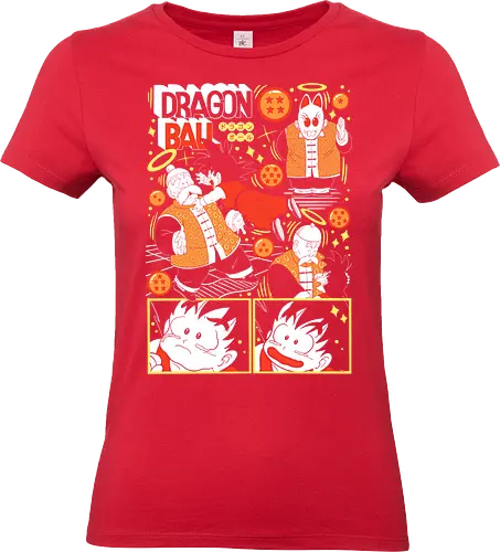 Goku & Grandpa – Warm Memories - Dragon, goku, grandpa gohan, anime classic, emotional scene, childhood memory, martial arts, anime nostalgia - Standard T-Shirt (Women)