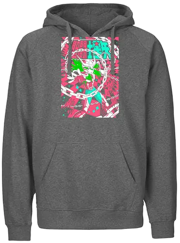 Andromeda Warrior – Gentle Strength - saint seiya, andromeda, chain warrior, anime knight, bronze saint, defensive fighter, anime battle, cosmos power - Fairtrade Hoodie