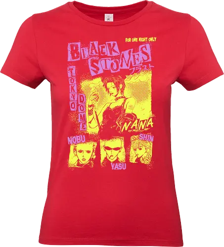 Black Stones – Punk Rock Vibes - nana anime, black stones, blast band, punk rock anime, nana osaki, music anime, band aesthetic, rock style - Standard T-Shirt (Women)