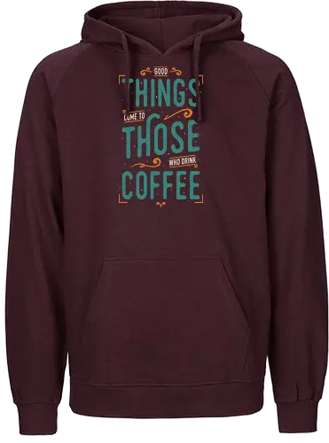 Coffee Theory - coffee, caffeine, funny, quotes, funny sayings, typography, drinks, food, humor, lettering, coffee, caffeine, funny, quotes, funny sayings, typography, drinks, food, humor, lettering - Fairtrade Hoodie