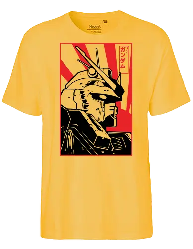 RX-78-2 Japanische Propaganda - RX-78-2 Gundam Kunst, Mobile Suit Gundam, japanische Propaganda, Yoshiyuki Tomino, Anime Shirt, Sunrise Mecha, japanische aufgehende Sonne, japanische Popkultur, retro futuristischer Streetwear, Geek Geschenk, Amuro Ray, Real Robot Anime, Vintage Mecha, Gundam Kanji, 70er 80er - Fairtrade T-Shirt