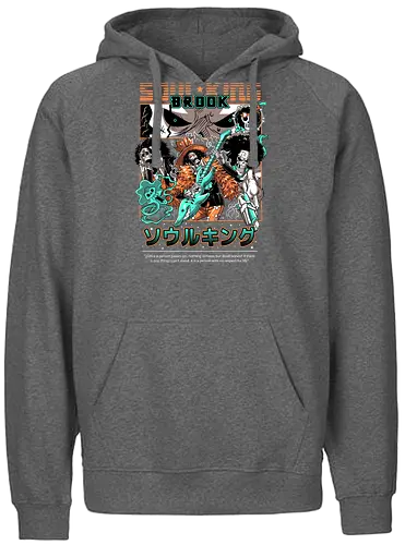 Soul King Vibes - Pirate, brook, soul king, straw hat crew, skeleton musician, anime pirate, music anime, grand line - Fairtrade Hoodie