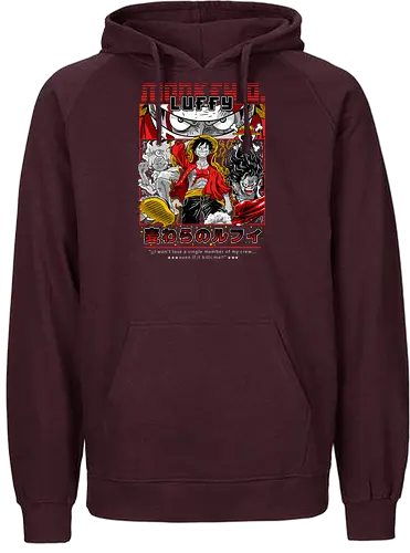 Pirate King Dream - Pirate, pirate captain, straw hat, anime pirate, grand line, shonen anime - Fairtrade Hoodie