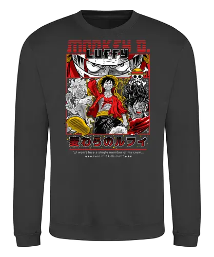 Pirate King Dream - Pirate, pirate captain, straw hat, anime pirate, grand line, shonen anime - Sweatshirt