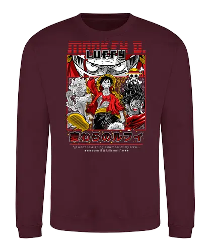 Pirate King Dream - Pirate, pirate captain, straw hat, anime pirate, grand line, shonen anime - Sweatshirt
