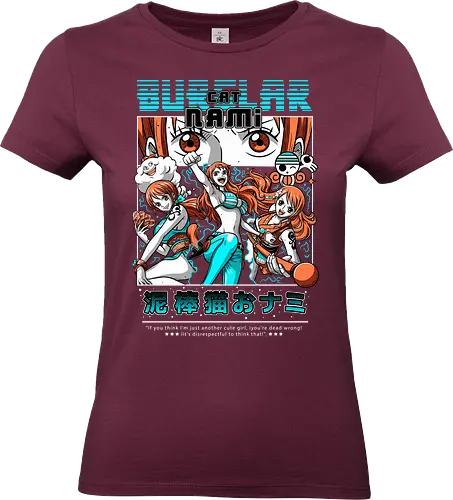 Cat Burglar Queen - Pirate, nami, straw hat crew, anime girl, pirate navigator, anime pirate, cat burglar, grand line - Standard T-Shirt (Women)
