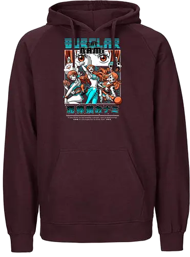 Cat Burglar Queen - Pirate, nami, straw hat crew, anime girl, pirate navigator, anime pirate, cat burglar, grand line - Fairtrade Hoodie