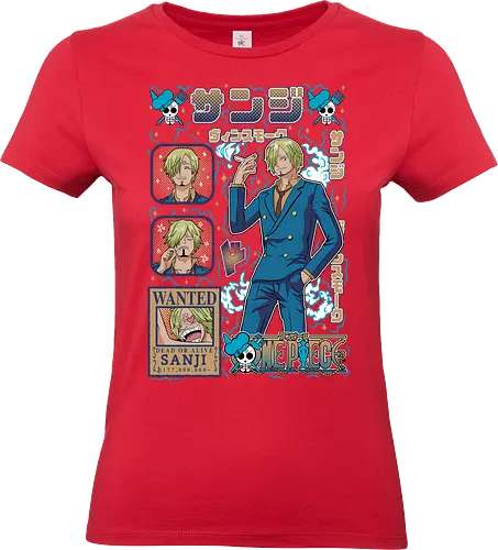 Black Leg Cook - Pirate, sanji, black leg sanji, straw hat crew, anime cook, anime pirate, vinsmoke sanji, grand line - Standard T-Shirt (Women)