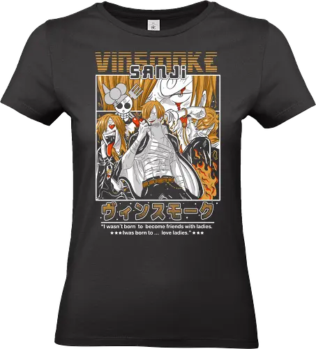 Burning Kick Style - Pirate, sanji, vinsmoke sanji, fire kick, straw hat crew, anime pirate, black leg, shonen anime - Standard T-Shirt (Women)