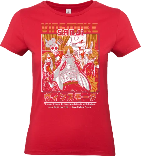 Burning Kick Style - Pirate, sanji, vinsmoke sanji, fire kick, straw hat crew, anime pirate, black leg, shonen anime - Standard T-Shirt (Women)
