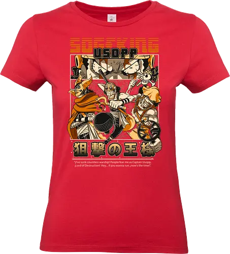Sniper King Spirit - Pirate, usopp, sniper king, straw hat crew, anime pirate, brave warrior, anime sniper, grand line - Standard T-Shirt (Women)