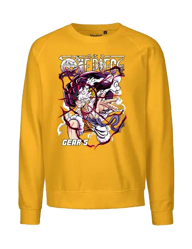 Chaos Awakening - Pirate, gear 5, anime pirate, nika form, straw hat crew, manga art, shonen anime, awakening - Fairtrade Sweatshirt