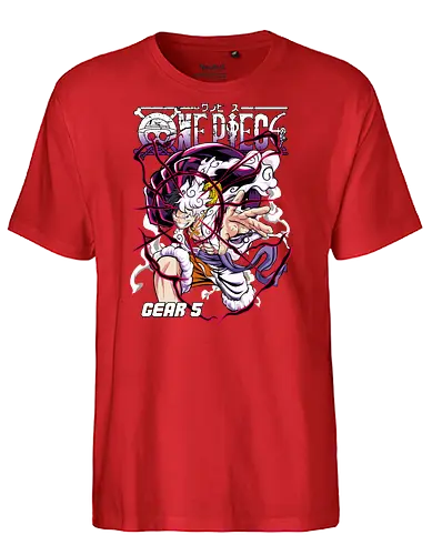 Chaos Awakening - Pirate, gear 5, anime pirate, nika form, straw hat crew, manga art, shonen anime, awakening - Fairtrade T-Shirt