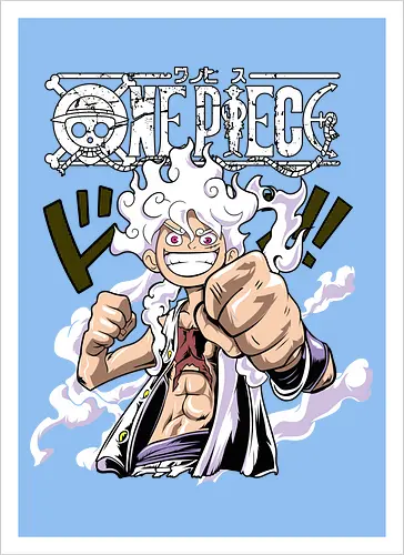 Freedom Power - Pirate, anime pirate, sun god nika, straw hat, anime power, grand line, gear 5 - Artprint