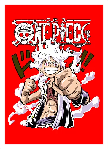 Freedom Power - Pirate, anime pirate, sun god nika, straw hat, anime power, grand line, gear 5 - Artprint
