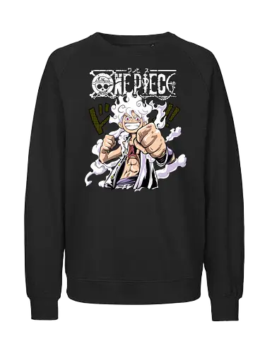 Freedom Power - Pirate, anime pirate, sun god nika, straw hat, anime power, grand line, gear 5 - Fairtrade Sweatshirt