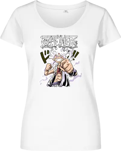 Freedom Power - Pirate, anime pirate, sun god nika, straw hat, anime power, grand line, gear 5 - Women T-Shirt