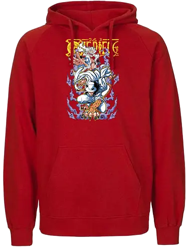 Divine Form - Pirate, nika power, anime transformation, pirate king, manga style, anime battle, straw hat crew, gear 5 - Fairtrade Hoodie