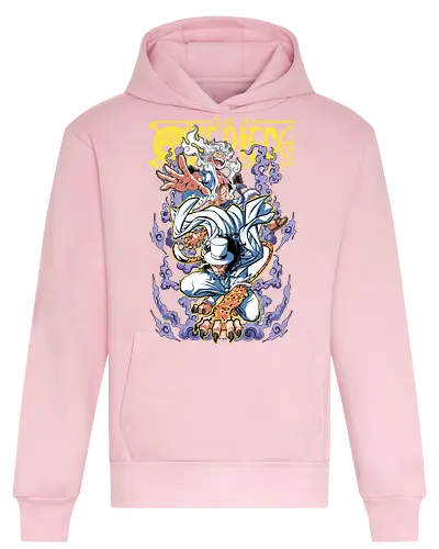 Divine Form - Pirate, nika power, anime transformation, pirate king, manga style, anime battle, straw hat crew, gear 5 - Heavyweight Hoodie