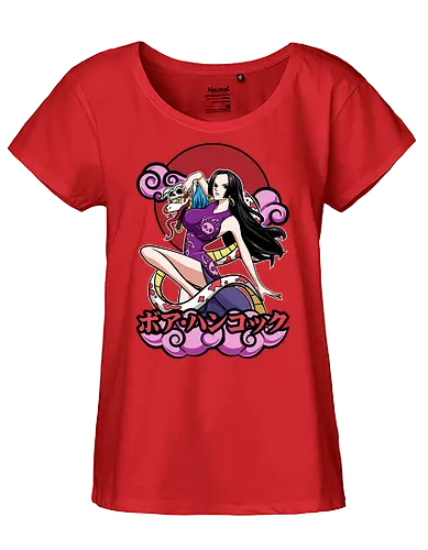 Pirate Empress - Pirate, boa hancock, anime girl, pirate empress, kuja pirates, anime aesthetic, grand line, shonen anime - Fairtrade Girl Shirt