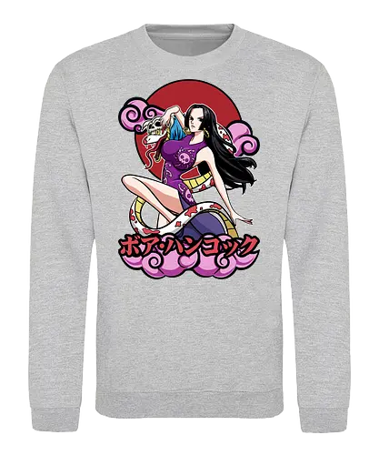 Pirate Empress - Pirate, boa hancock, anime girl, pirate empress, kuja pirates, anime aesthetic, grand line, shonen anime - Sweatshirt