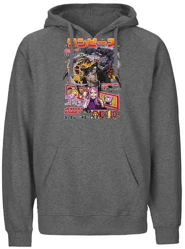Supernova Queen - Pirate, jewelry bonney, worst generation, anime pirate, anime girl, grand line, supernova, manga art - Fairtrade Hoodie
