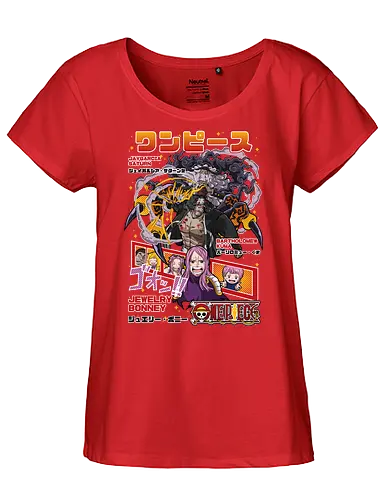 Supernova Queen - Pirate, jewelry bonney, worst generation, anime pirate, anime girl, grand line, supernova, manga art - Fairtrade Girl Shirt