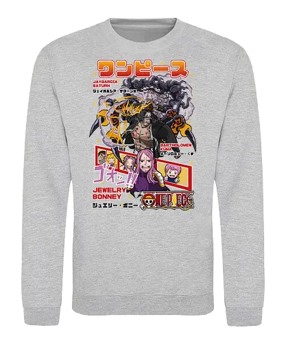 Supernova Queen - Pirate, jewelry bonney, worst generation, anime pirate, anime girl, grand line, supernova, manga art - Sweatshirt