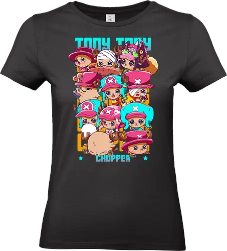Cute Crew - Pirate, chopper, anime chibi, straw hat crew, cute anime, kawaii style, anime pirate, manga art - Standard T-Shirt (Women)