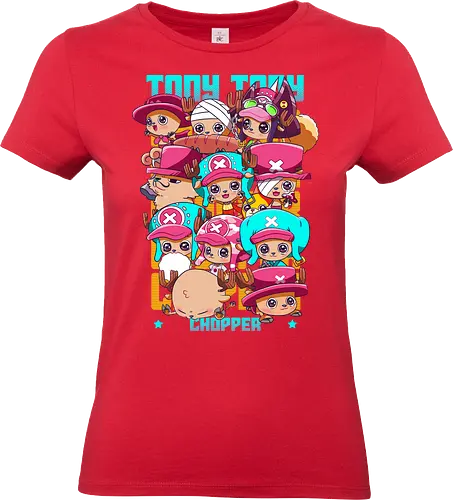 Cute Crew - Pirate, chopper, anime chibi, straw hat crew, cute anime, kawaii style, anime pirate, manga art - Standard T-Shirt (Women)