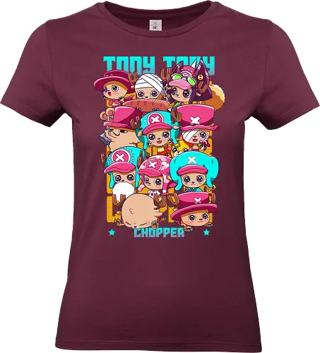 Cute Crew - Pirate, chopper, anime chibi, straw hat crew, cute anime, kawaii style, anime pirate, manga art - Standard T-Shirt (Women)