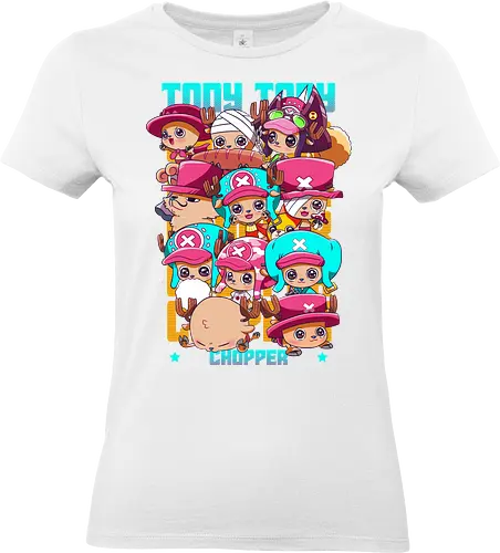 Cute Crew - Pirate, chopper, anime chibi, straw hat crew, cute anime, kawaii style, anime pirate, manga art - Standard T-Shirt (Women)