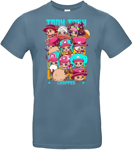 Cute Crew - Pirate, chopper, anime chibi, straw hat crew, cute anime, kawaii style, anime pirate, manga art - Standard T-Shirt