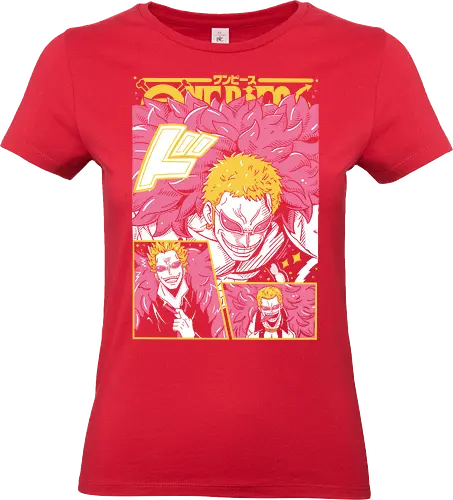 Heavenly Demon - Pirate, doflamingo, donquixote doflamingo, anime villain, heavenly demon, warlord, anime pirate, grand line - Standard T-Shirt (Women)