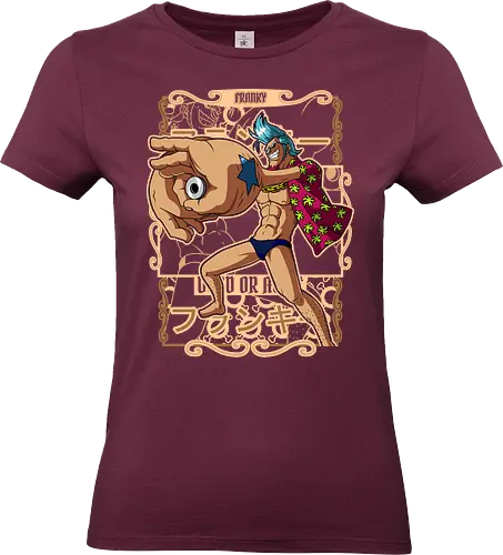 Super Machine - Pirate, franky, cyborg pirate, straw hat crew, anime mechanic, super pose, anime pirate, cola power - Standard T-Shirt (Women)