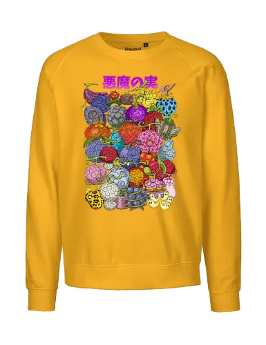Power Collection - Pirate, devil fruits, anime powers, grand line, manga art, anime pirate, akuma no mi, shonen anime - Fairtrade Sweatshirt