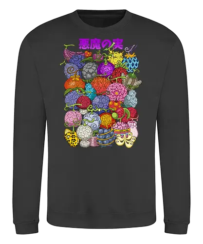 Power Collection - Pirate, devil fruits, anime powers, grand line, manga art, anime pirate, akuma no mi, shonen anime - Sweatshirt