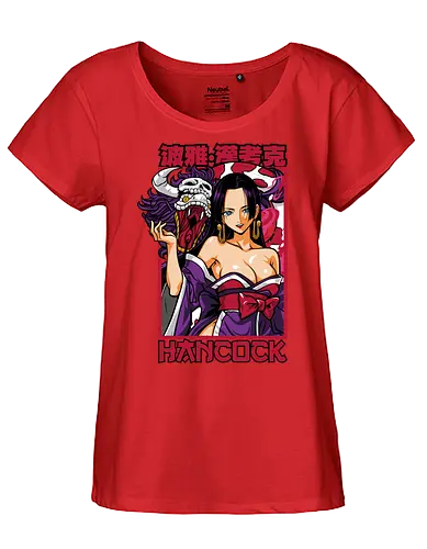 Snake Princess - Pirate, boa hancock, kuja empress, anime girl, pirate queen, anime aesthetic, grand line, manga art - Fairtrade Girl Shirt