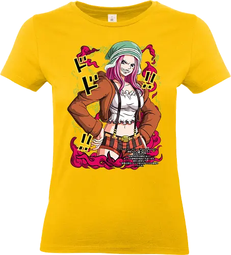Pink Chaos - Pirate, jewelry bonney, anime girl, worst generation, anime pirate, pink aesthetic, grand line, manga art - Standard T-Shirt (Women)