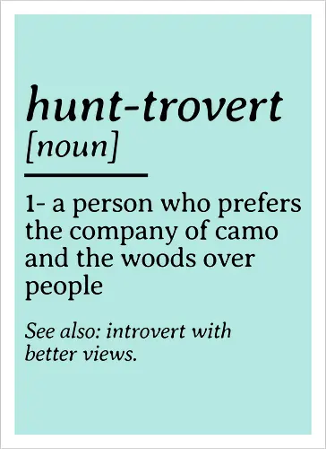Hunt-trovert Definition