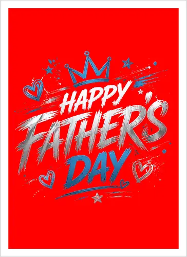 Happy Father's Day Blue