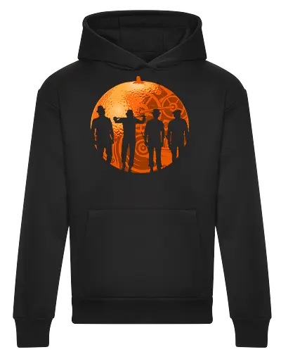 The Orange Gang  - movies, 70s movies, assassin, beethoven, crime, cult classic, cult movies, film, gang, halloween, hollywood, horror, psychotic, ultraviolence, movie - Heavyweight Hoodie