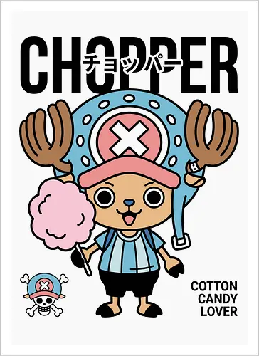 Cotton Candy Lover: Kawaii Chopper Graphic