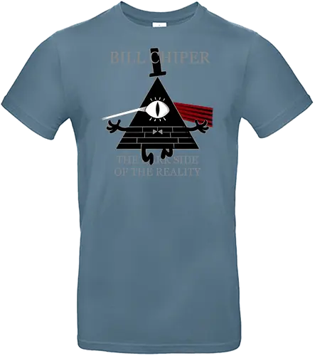 dark side - bill chiper, triangle, cartoon, adventure, parody, comedy, all seing eyes, world - Standard T-Shirt