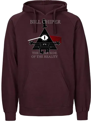 dark side - bill chiper, triangle, cartoon, adventure, parody, comedy, all seing eyes, world - Fairtrade Hoodie