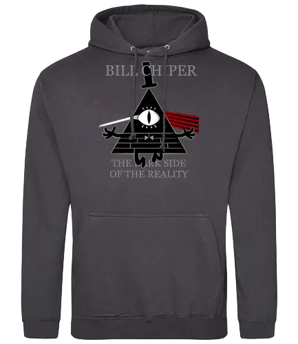 dark side - bill chiper, triangle, cartoon, adventure, parody, comedy, all seing eyes, world - Standard Hoodie