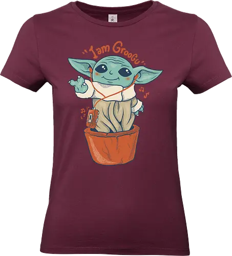 i am groogu  - Bounty Hunter, grogu, movies, 80s, 90s, vintage, classic, music, alien, ufo - Standard T-Shirt (Women)