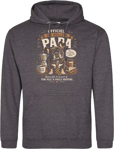 Elu Meilleur Papa Bouledogue Français Vintage Cadeau Fete des Peres