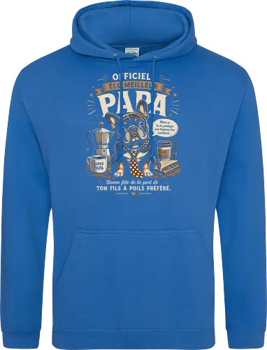Elu Meilleur Papa Bouledogue Français Vintage Cadeau Fete des Peres